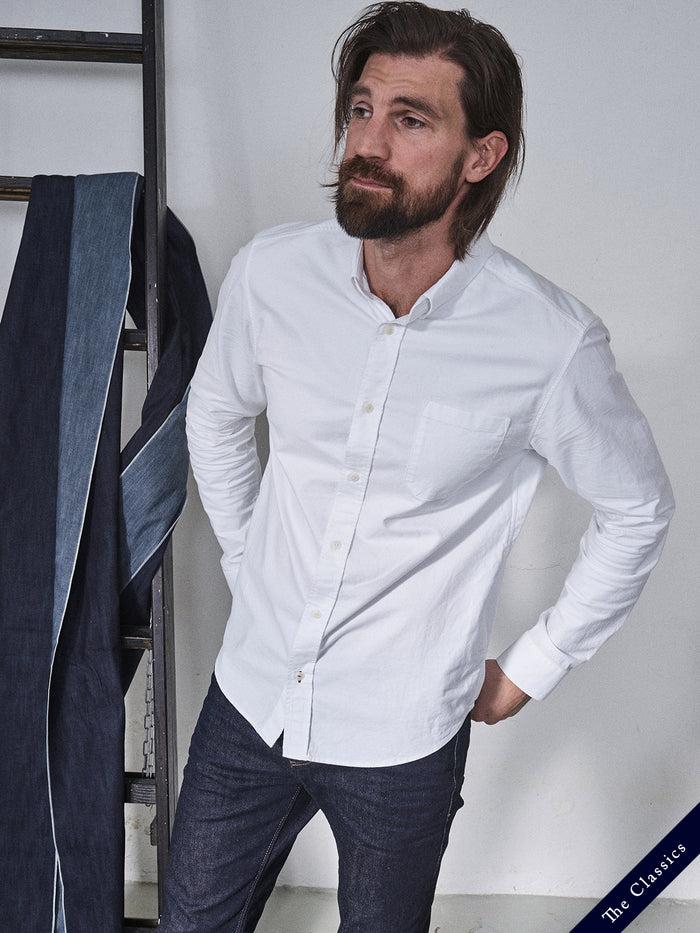 blue de gênes Sandro Oxford Shirt White