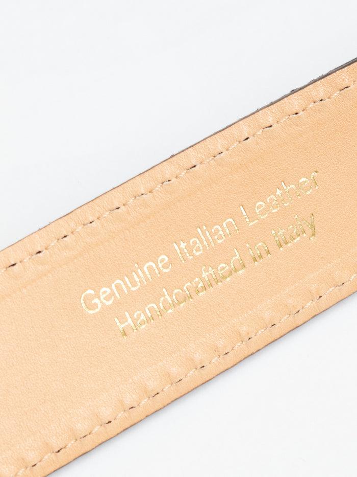 Blue De Gênes Suede Belt Navy