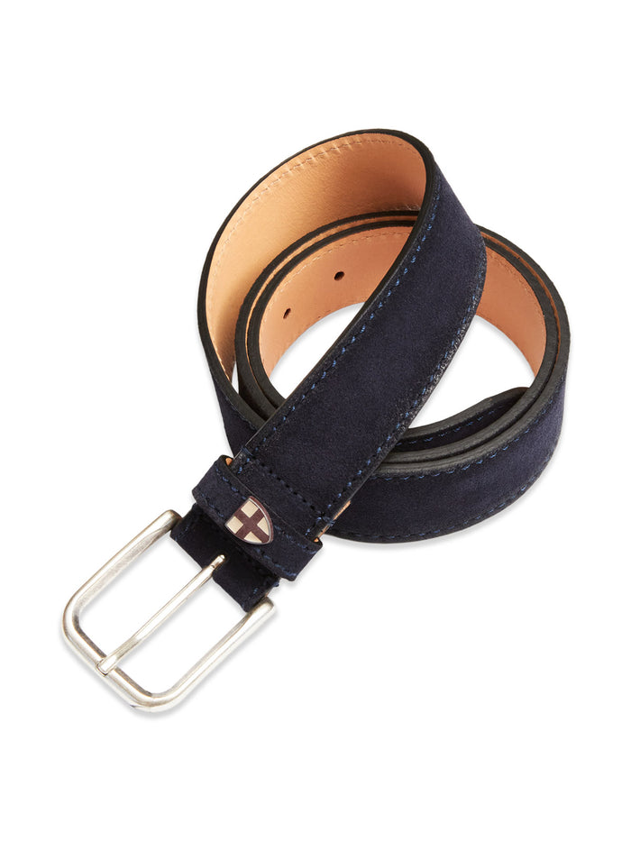 blue de gênes Suede Belt Navy