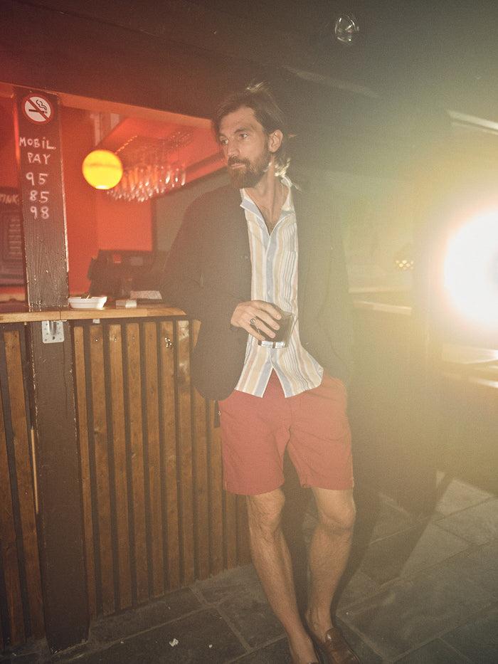 Blue De Gênes Teo Milano Shorts Havana Red