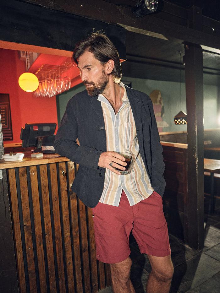 blue de gênes Teo Milano Shorts Havana Red