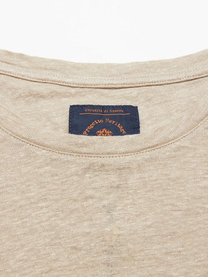 Blue De Gênes Totti T-Shirt Pebble Beige