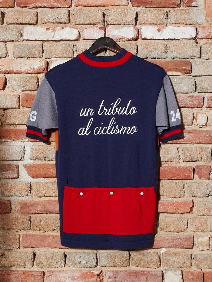 Blue De Gênes Tributo Cycling Jersey Navy