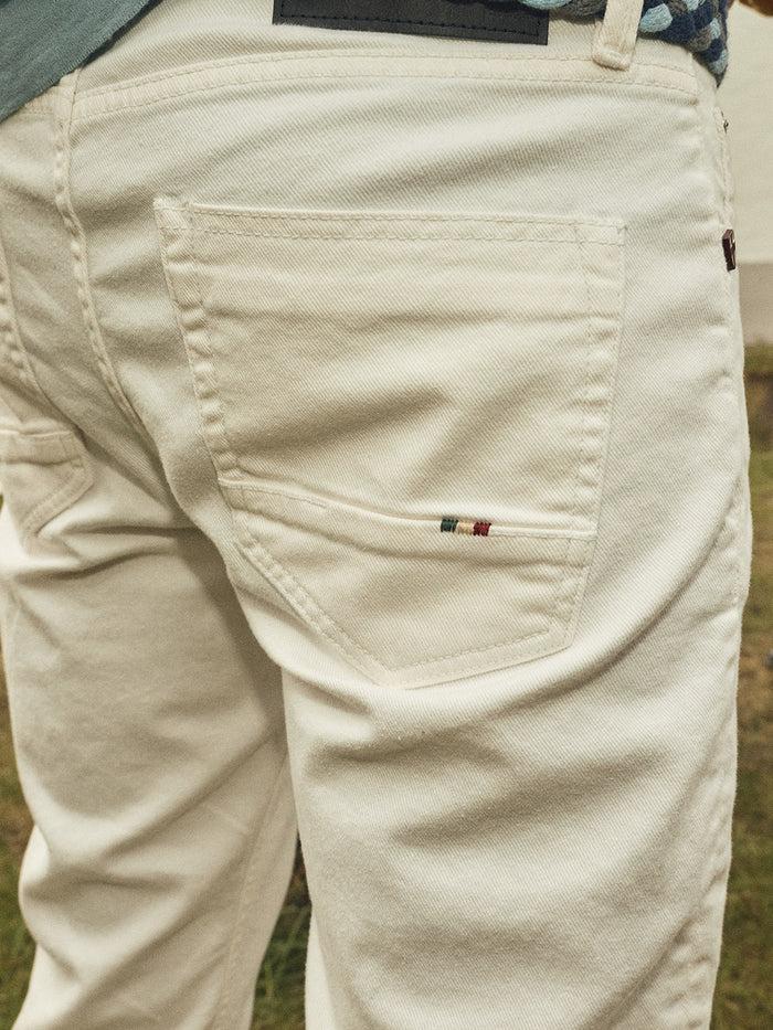 Blue De Gênes Vinci Bianco Jeans White