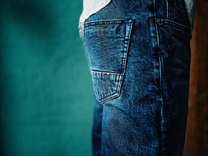 Blue De Gênes Vinci Denova Jeans Dark Blue Denim