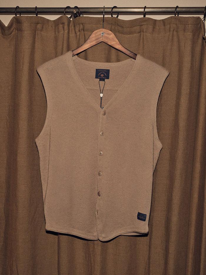 blue de gênes Zorba Knit Waistcoat Tuape