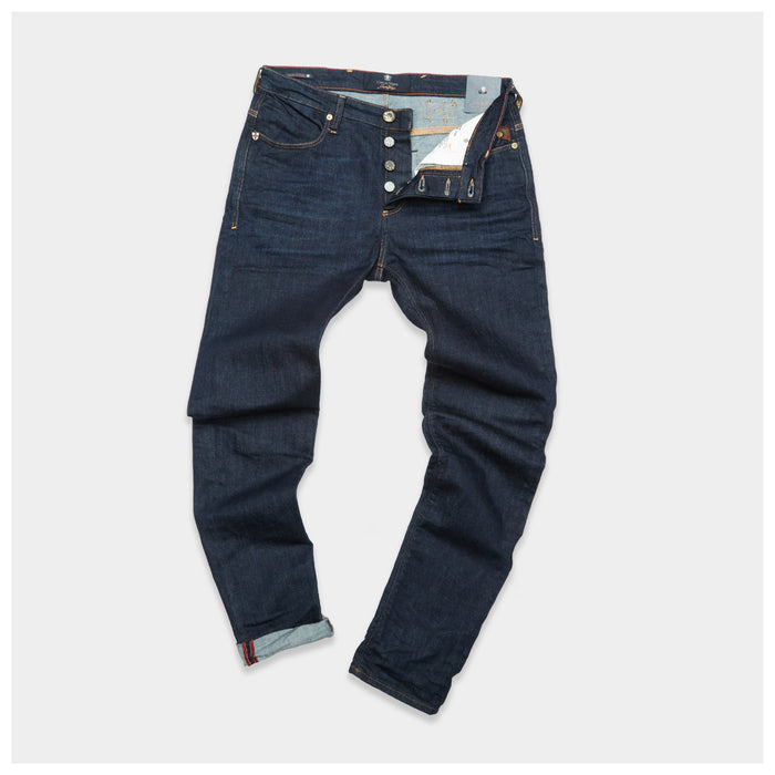 Blue De Gênes Repi Dai V Dark Jeans Dark Blue Denim
