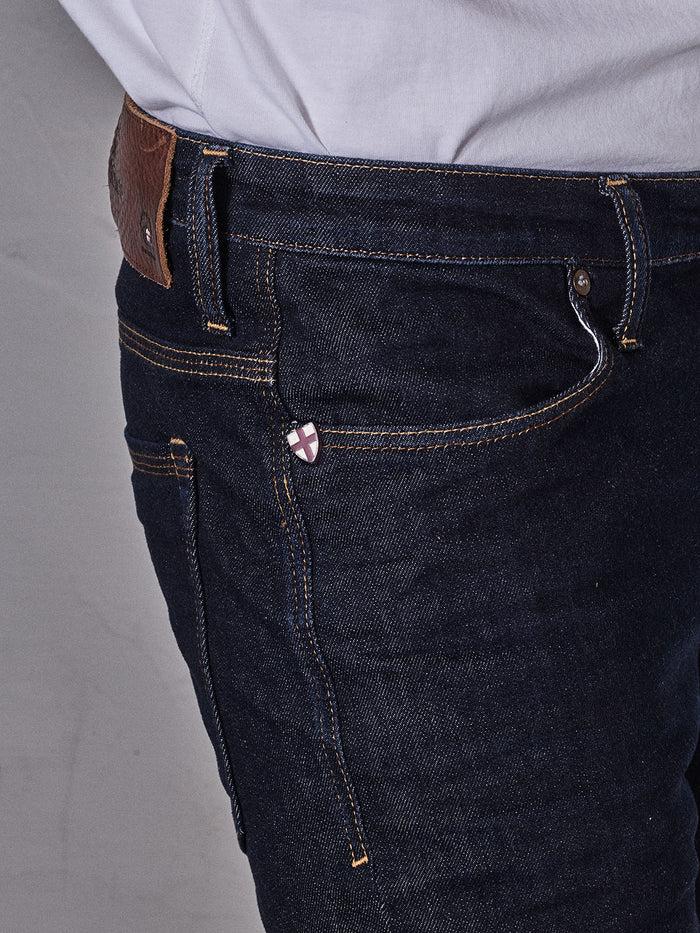 Blue De Gênes Repi Dai V Dark Jeans Dark Blue Denim