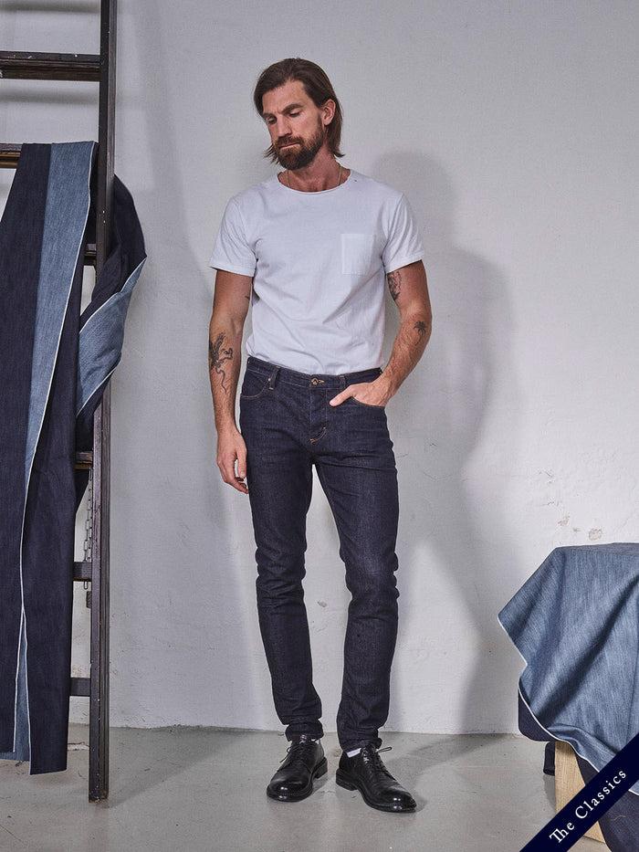 blue de gênes Repi Dai V Dark Jeans Dark Blue Denim