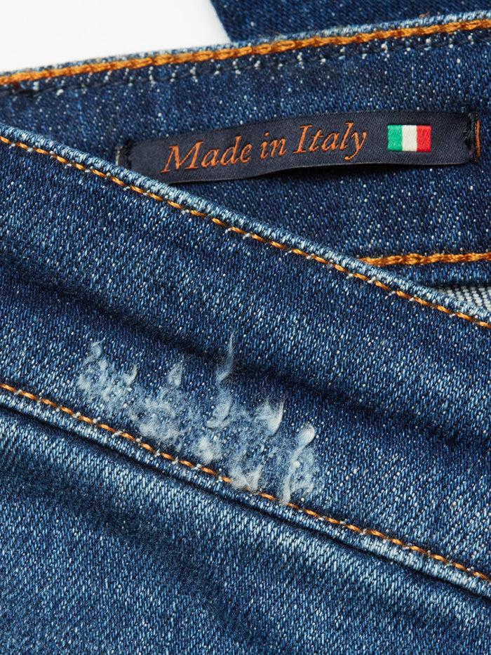 Blue De Gênes Repi Dragon Dark Used Jeans Denim Blue