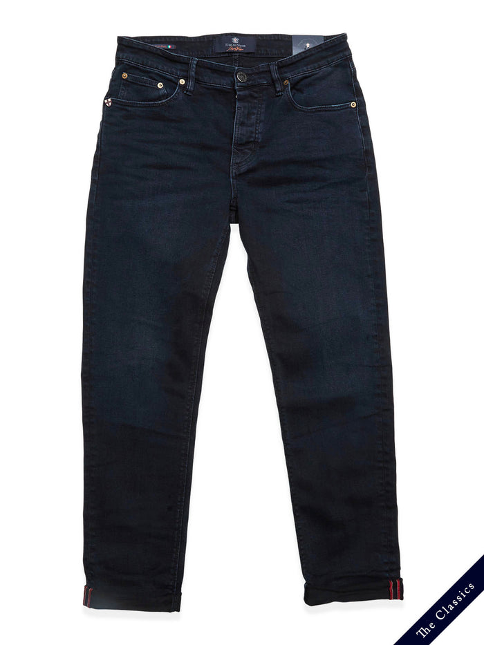 Blue De Gênes Vinci 3325 Black Jeans Blue Black Denim