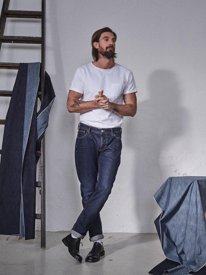 Blue De Gênes Vinci Pala Dark Jeans Dark Blue Denim