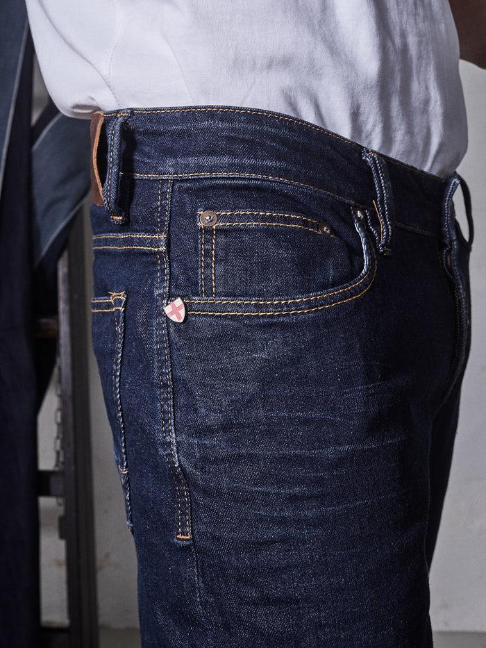 Blue De Gênes Vinci Pala Dark Jeans Dark Blue Denim