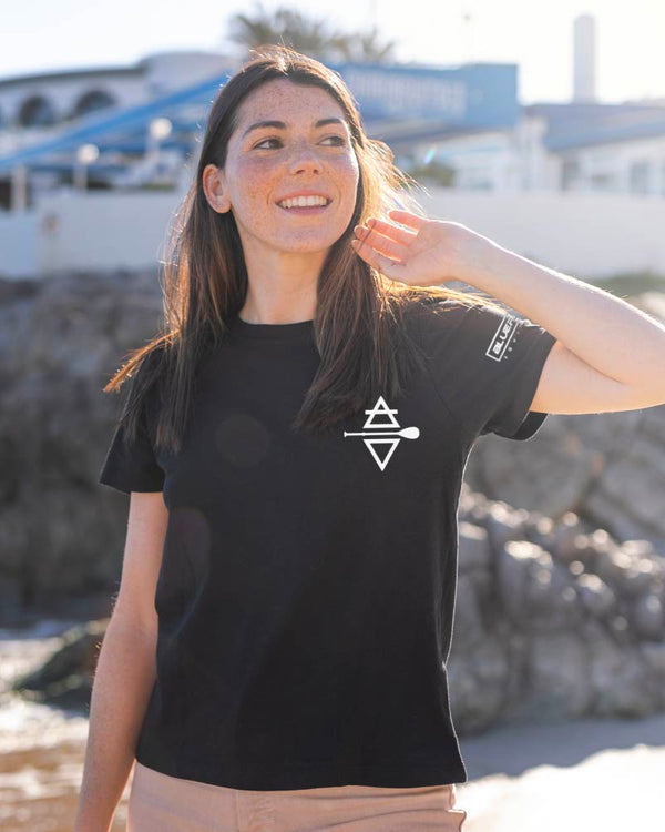 Blue Fin Born To Paddle Black T-Shirt