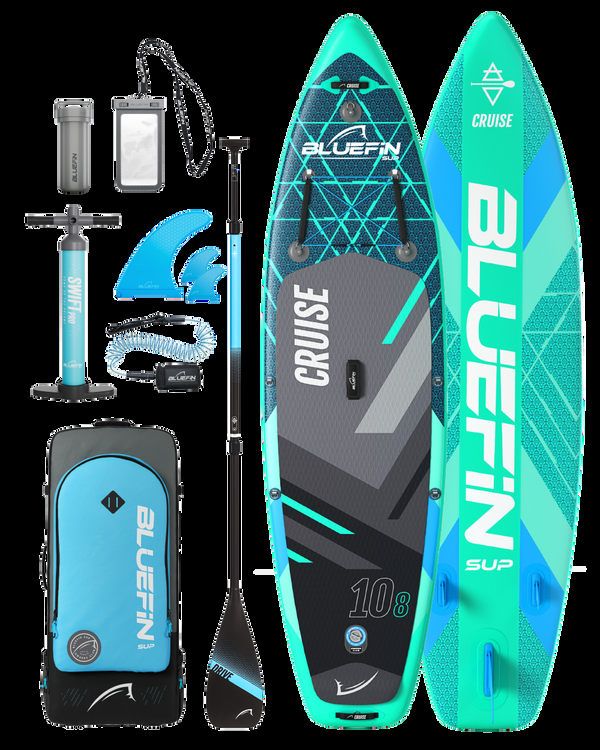 blue fin Cruise 10'8 Gecko Blue Inflatable Paddleboard (2024 Edition)