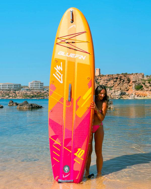 Blue Fin Pink Coral Compact Lite 10' Inflatable Paddleboard