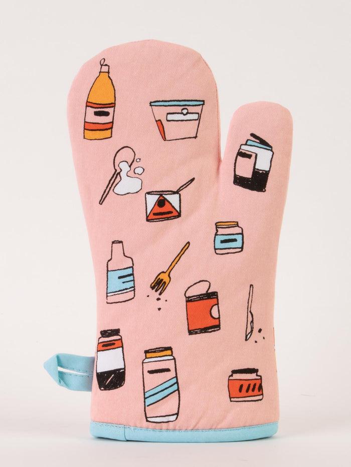 Blue Q 5pm Me: I Love Cooking. 7pm Me: Fuck This. This Oven Mitt