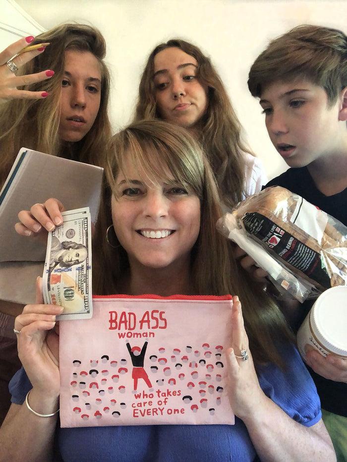 Blue Q Bad Ass Woman Who Takes Care Of Everyone Zipper Pouch