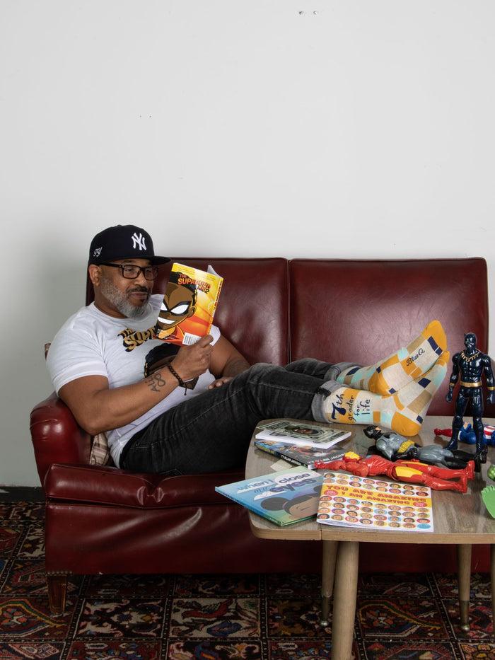 Blue Q 7th Grader For Life M-Crew Socks