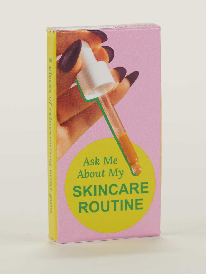blue q Ask Me About My Skincare Routine Gum