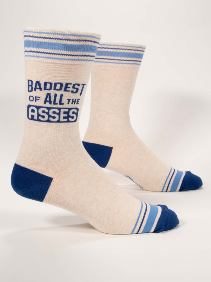Blue Q Baddest Of All The Asses M-Crew Socks