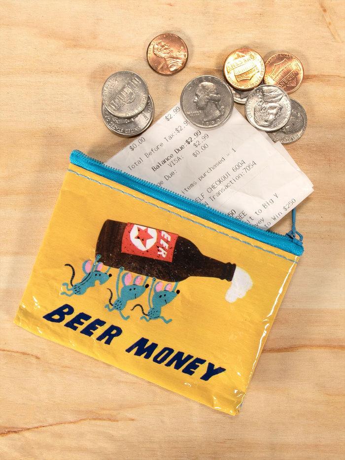 Blue Q Beer Money Coin Purse
