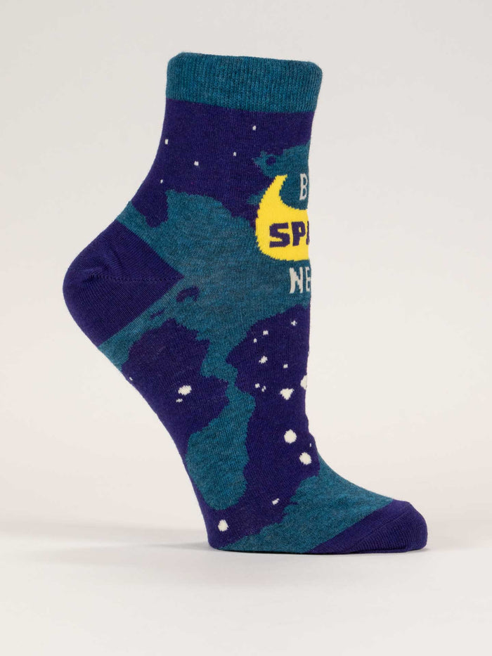 Blue Q Big Space Nerd W-Ankle Socks