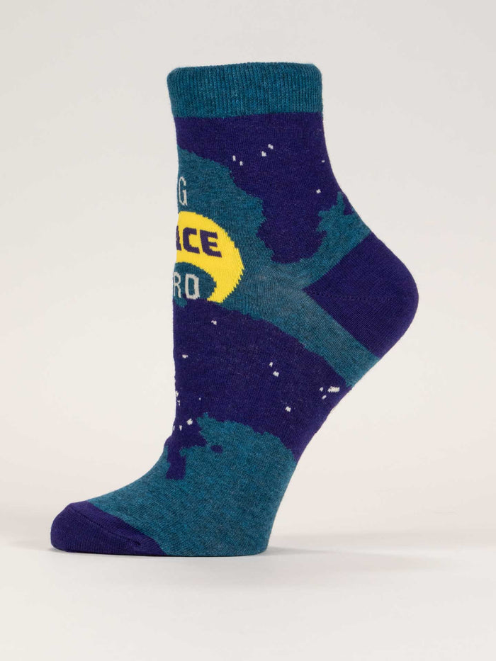 Blue Q Big Space Nerd W-Ankle Socks