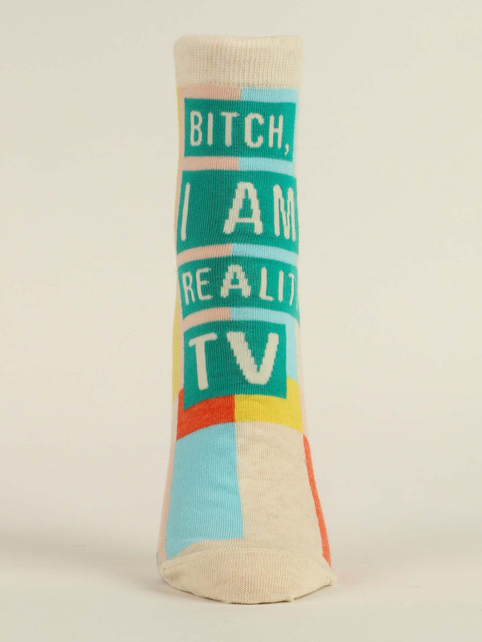 Blue Q Bitch I Am Reality TV W-Ankle Socks