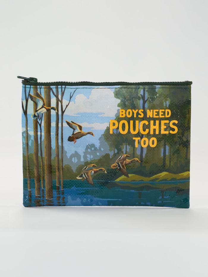 blue q Boys Need Pouches Too Zipper Pouch