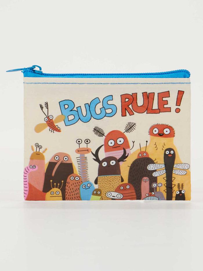 blue q Bugs Rule Coin Purse