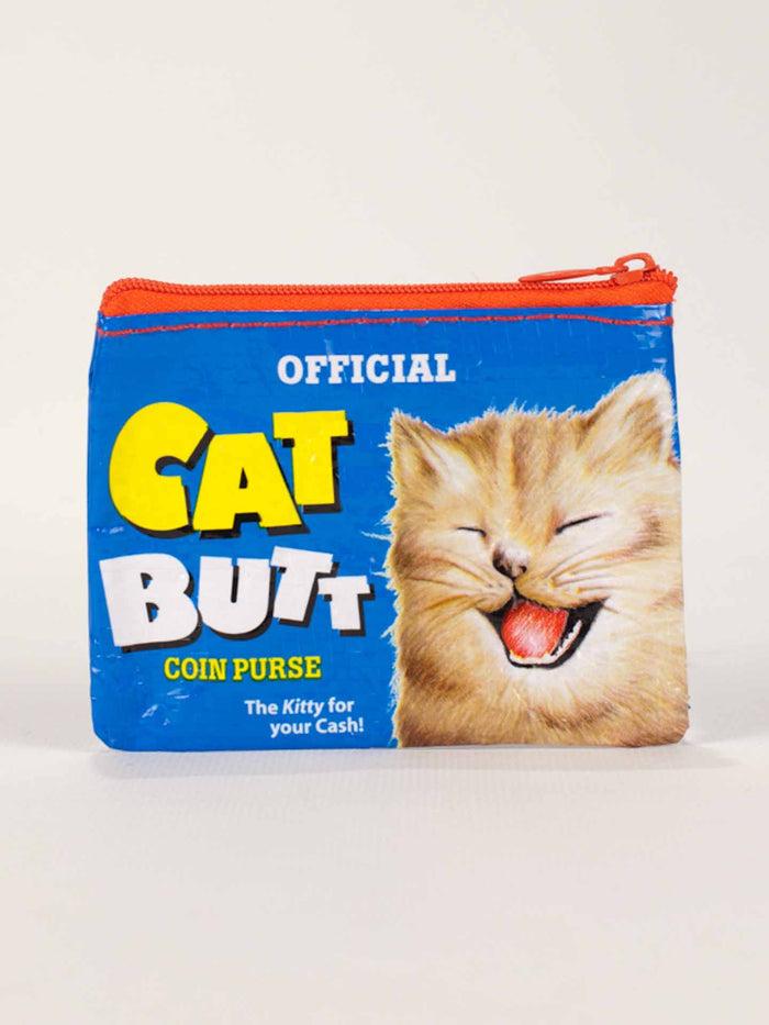 Blue Q Cat Butt Coin Purse