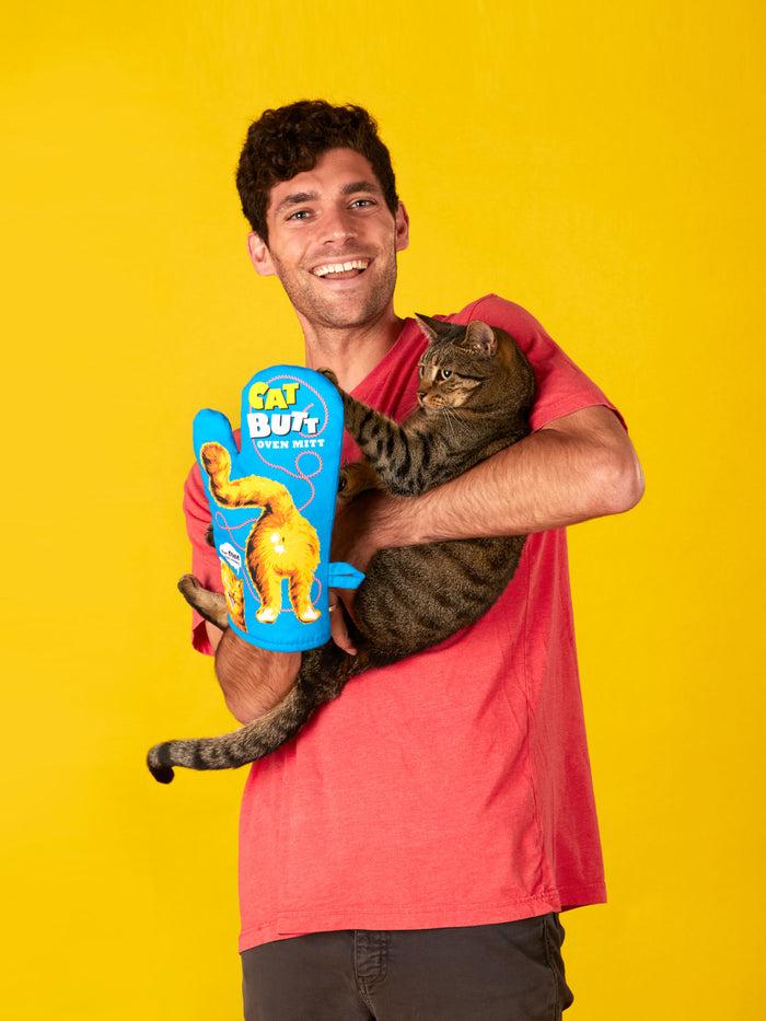 Blue Q Cat Butt Oven Mitt