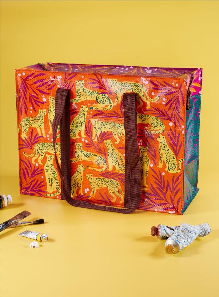 Blue Q Cheetah Shoulder Tote