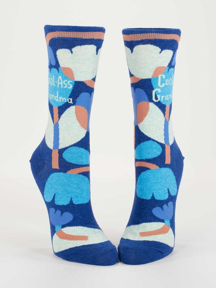 Blue Q Cool-Ass Grandma Crew Socks