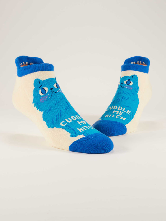 Blue Q Cuddle Me Bitch Sneaker Socks