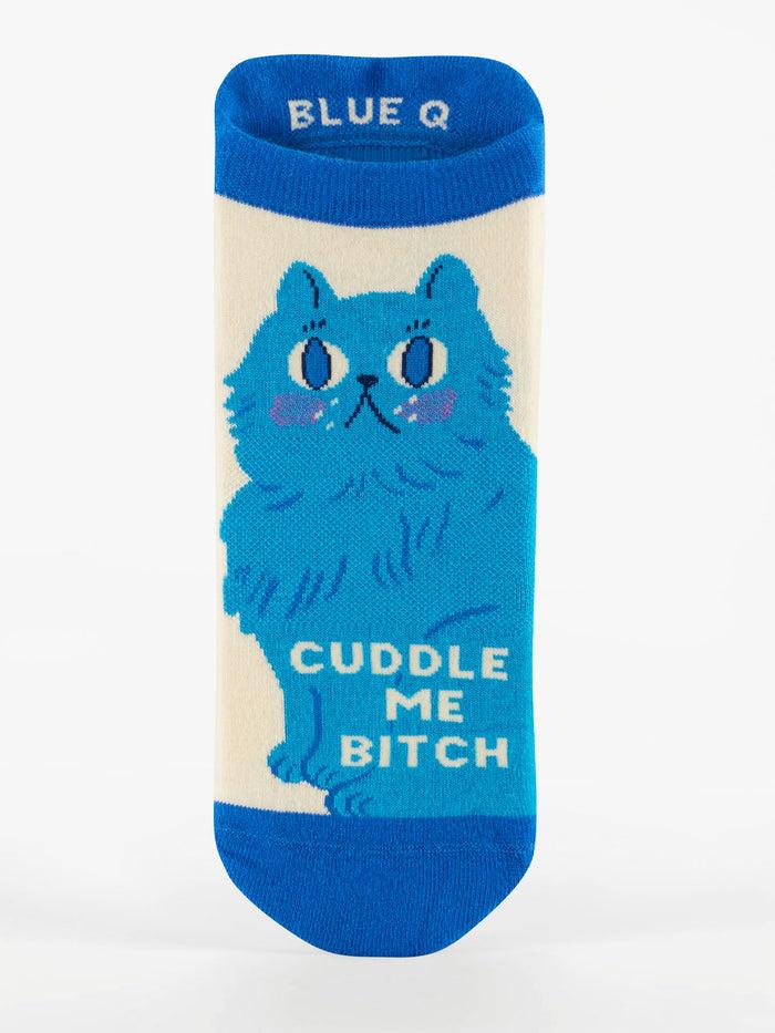 Blue Q Cuddle Me Bitch Sneaker Socks