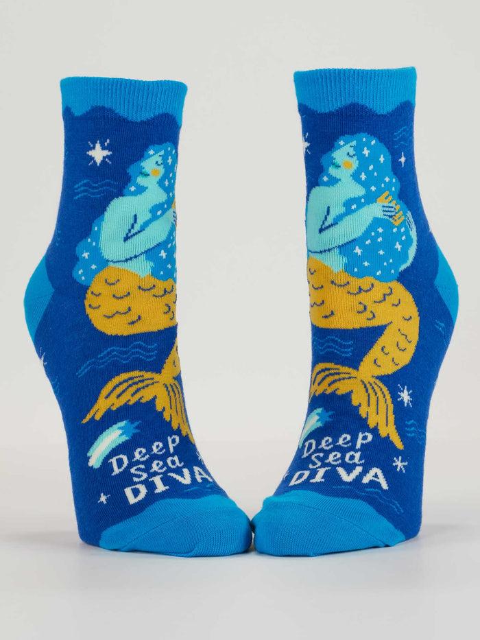 blue q Deep Sea Diva Ankle Socks