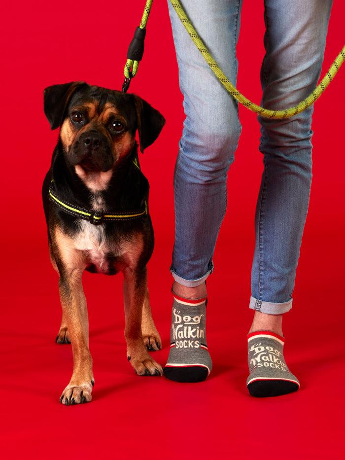 Blue Q Dog Walkin' Sneaker Socks