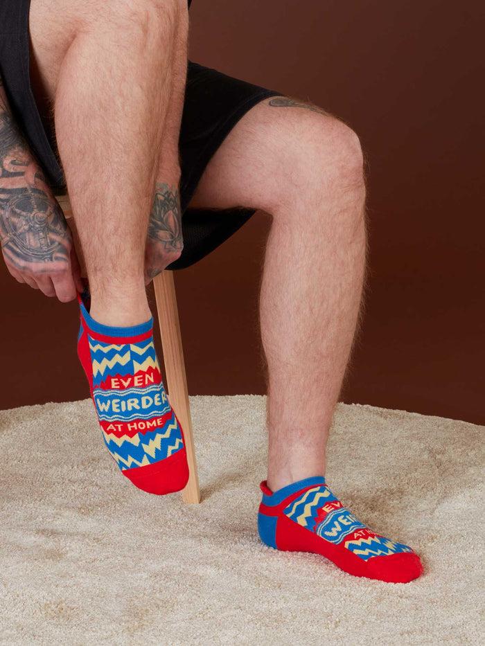Blue Q Even Weirder At Home Sneaker Socks