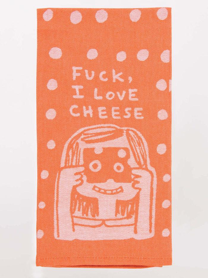 blue q Fuck I Love Cheese Dish Towel