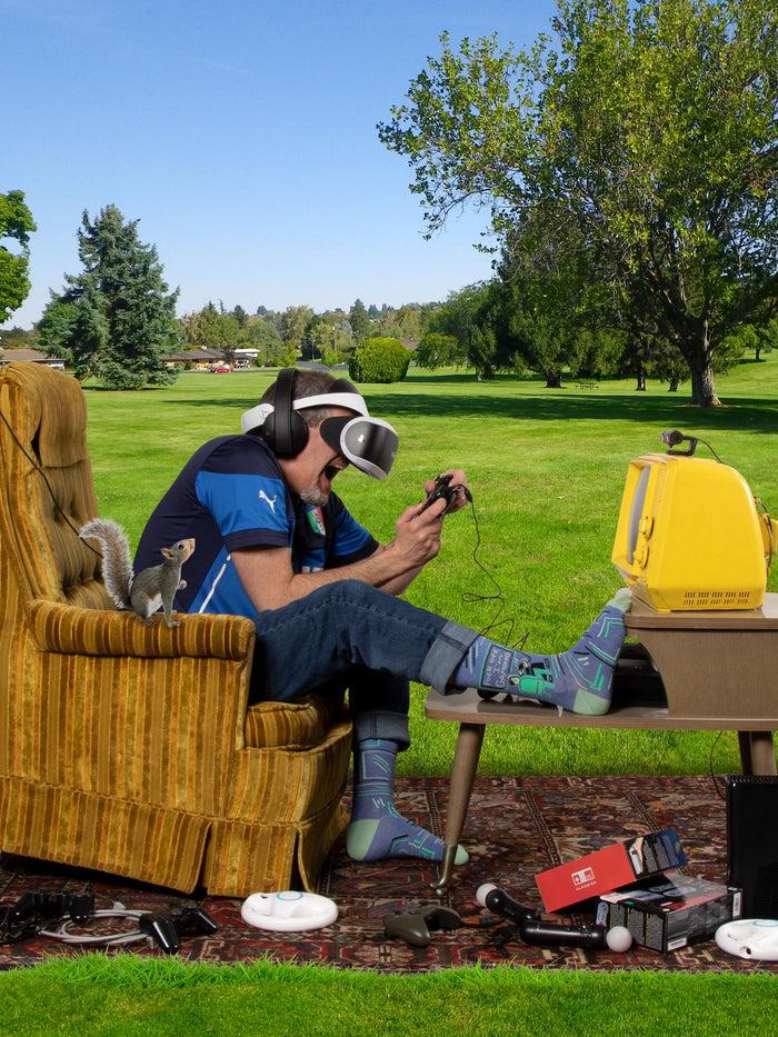 Blue Q Fuck Off I'm Gaming M-Crew Socks