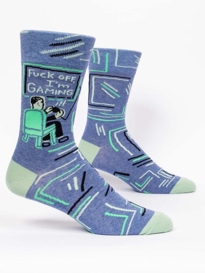 Blue Q Fuck Off I'm Gaming M-Crew Socks