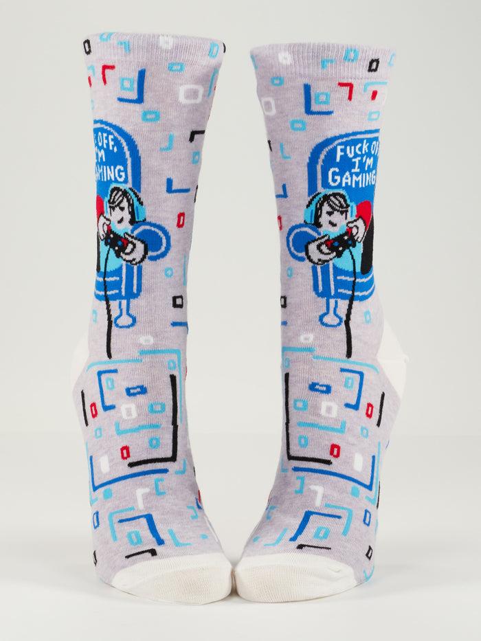 Blue Q Fuck Off I'm Gaming W-Crew Socks