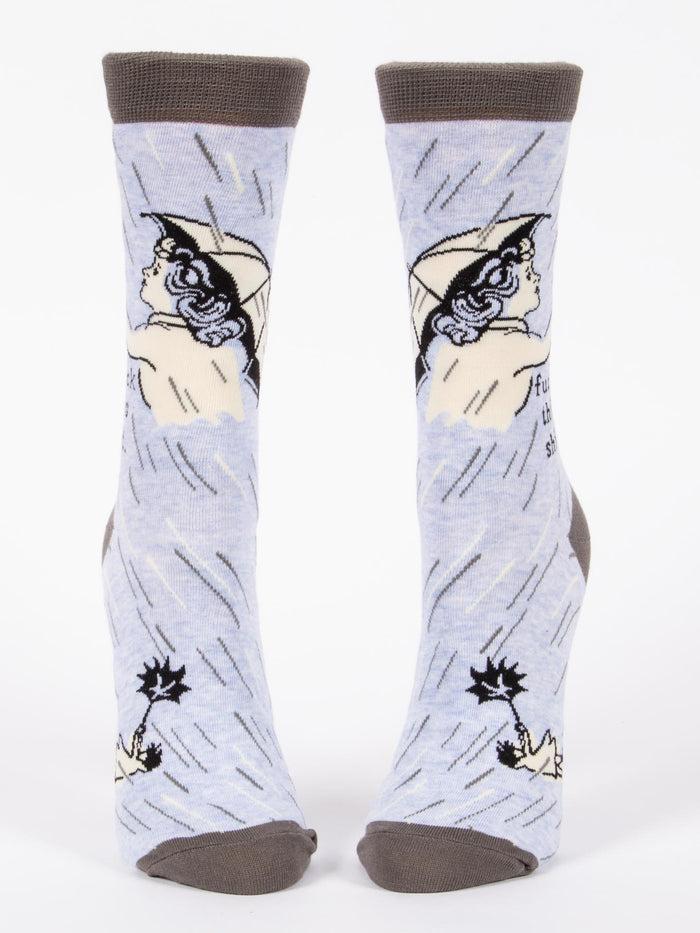 Blue Q Fuck This Shit W-Crew Socks