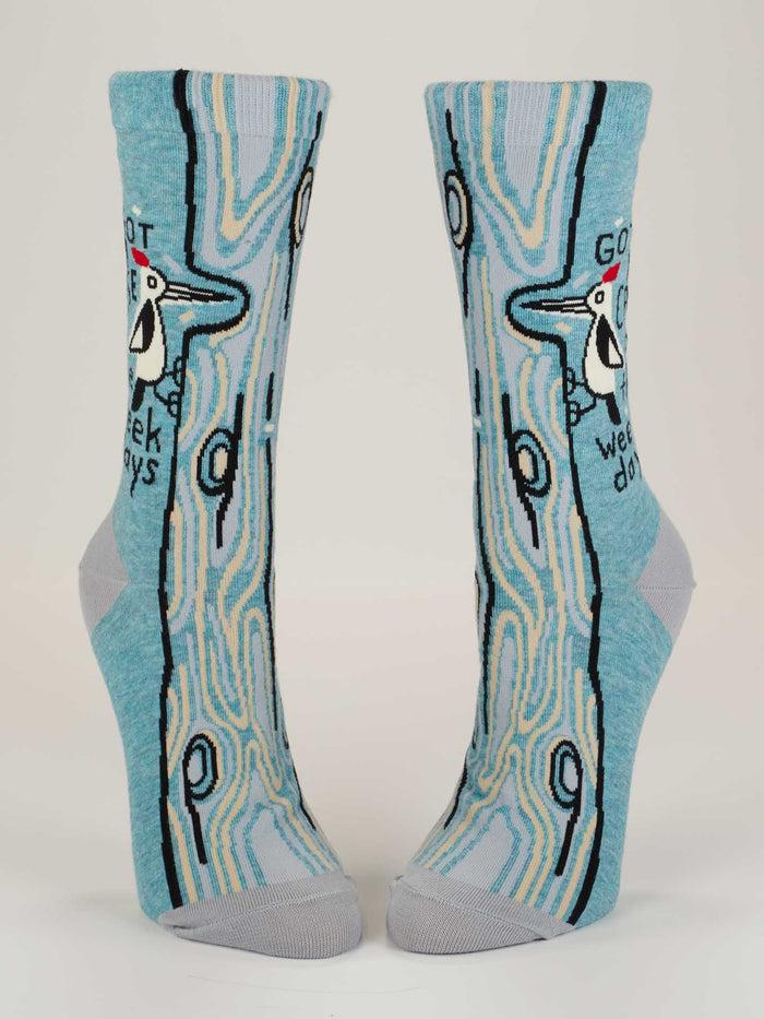 Blue Q Got A Case Of The Weekdays W-Crew Socks