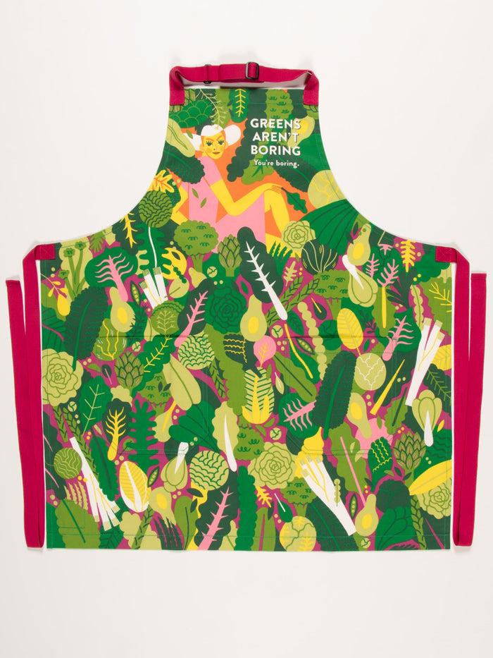 Blue Q Greens Aren't Boring. You're Boring Apron