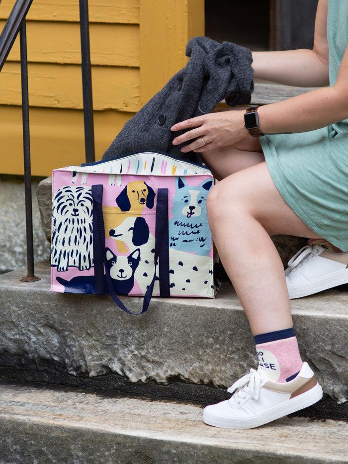 Blue Q Happy Dogs Shoulder Tote