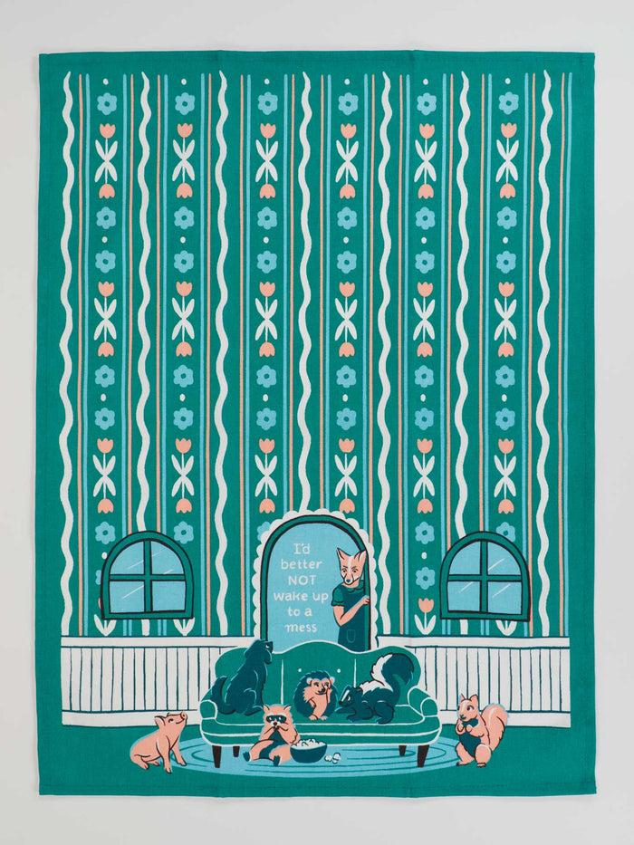 Blue Q I'd Better Not Wake Up To A Mess Dish Towel