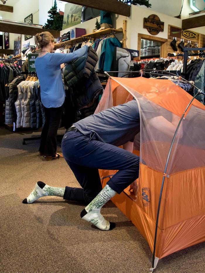 Blue Q I Fucking Love It Out Here M-Crew Socks